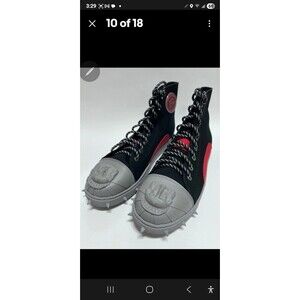 Rare FUGGIT Canvas STATUE OF LIBERTY High Top Sneakers - NEW 11.5 in Heel To Toe